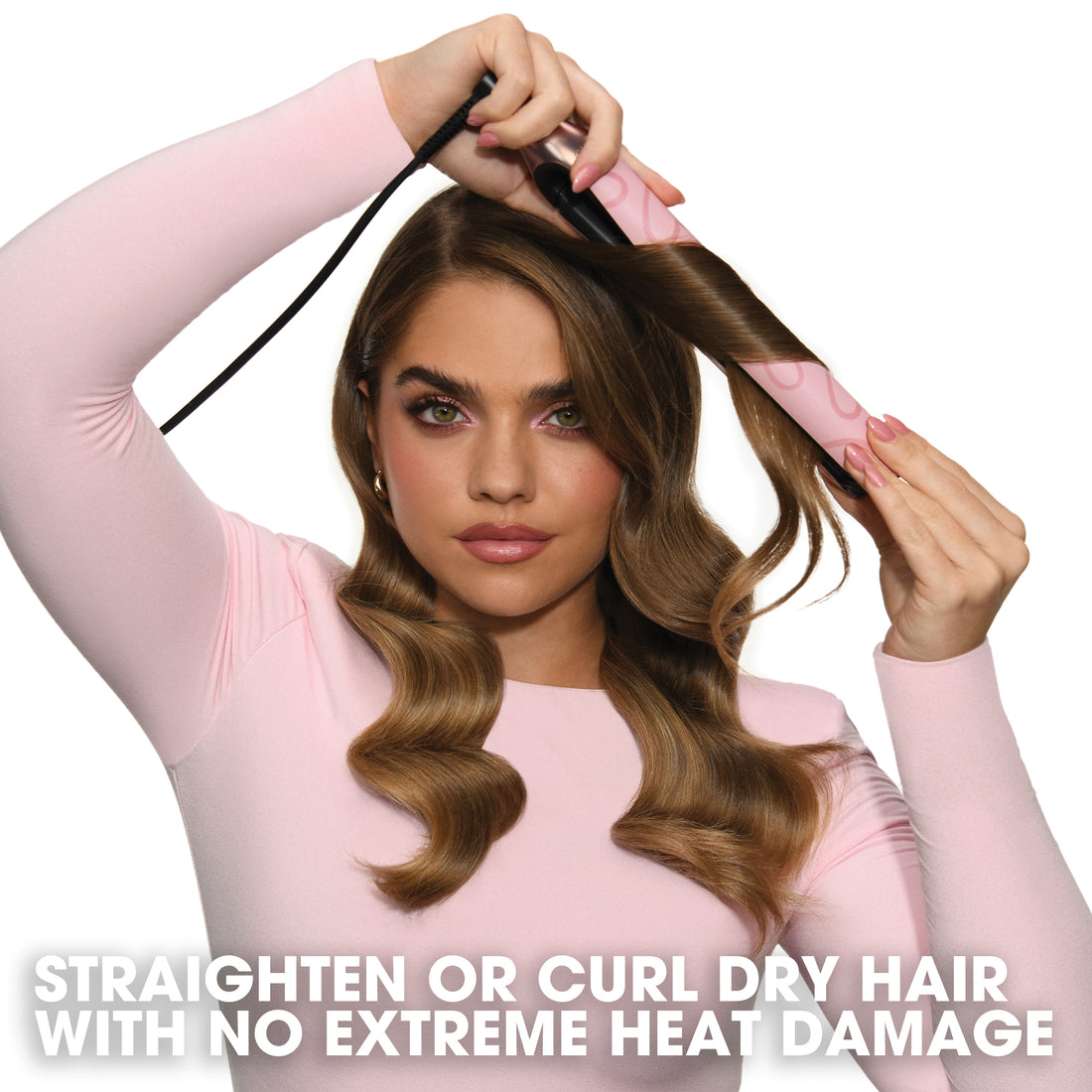 ghd Chronos Limited Edition Hair Straightener in Dusted Pink With Love