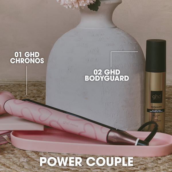 ghd Chronos Limited Edition Hair Straightener in Dusted Pink With Love