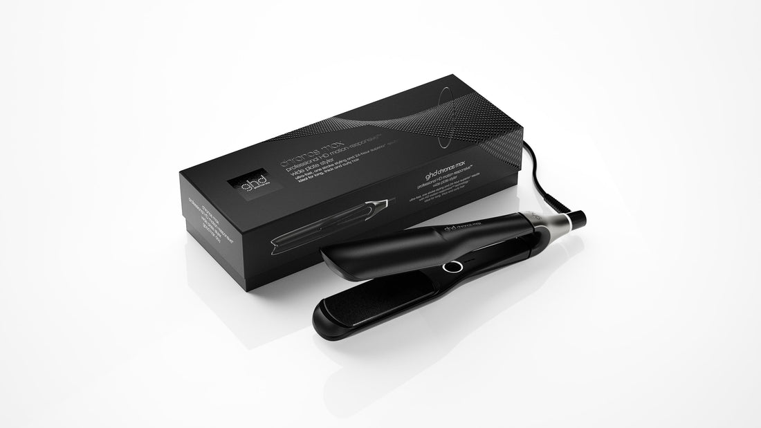 ghd Chronos Max Wide Plate Hair Straightener Black