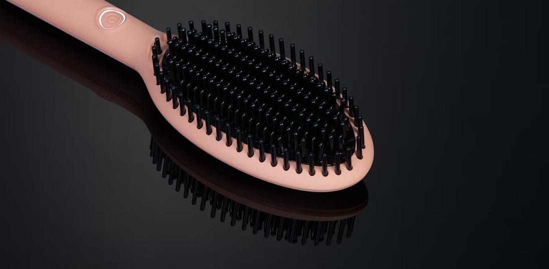 GHD GLIDE HOT BRUSH IN PINK PEACH