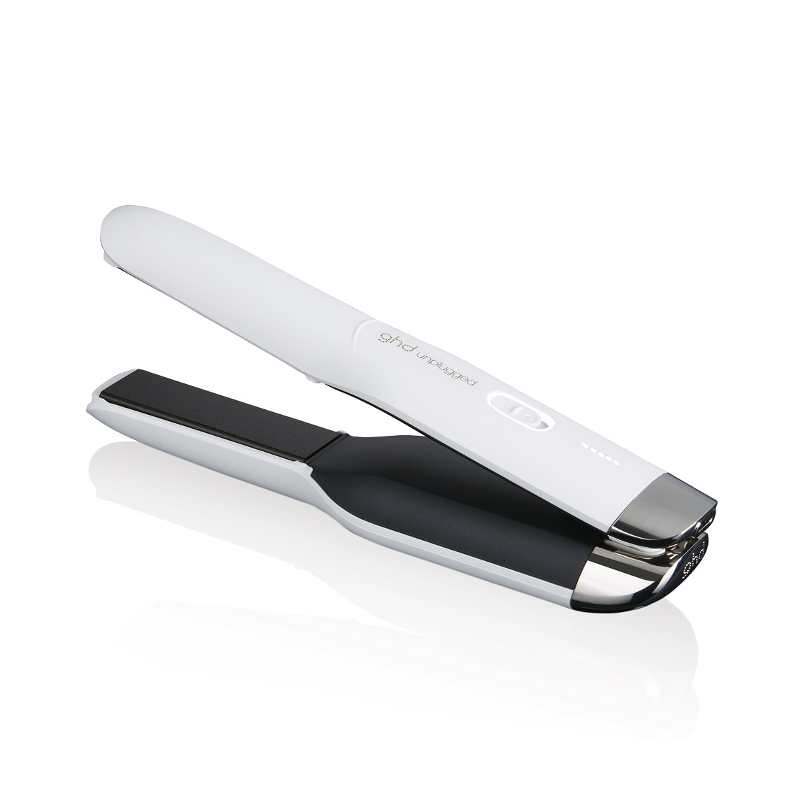 ghd unplugged straightener in matte white Peter Mark