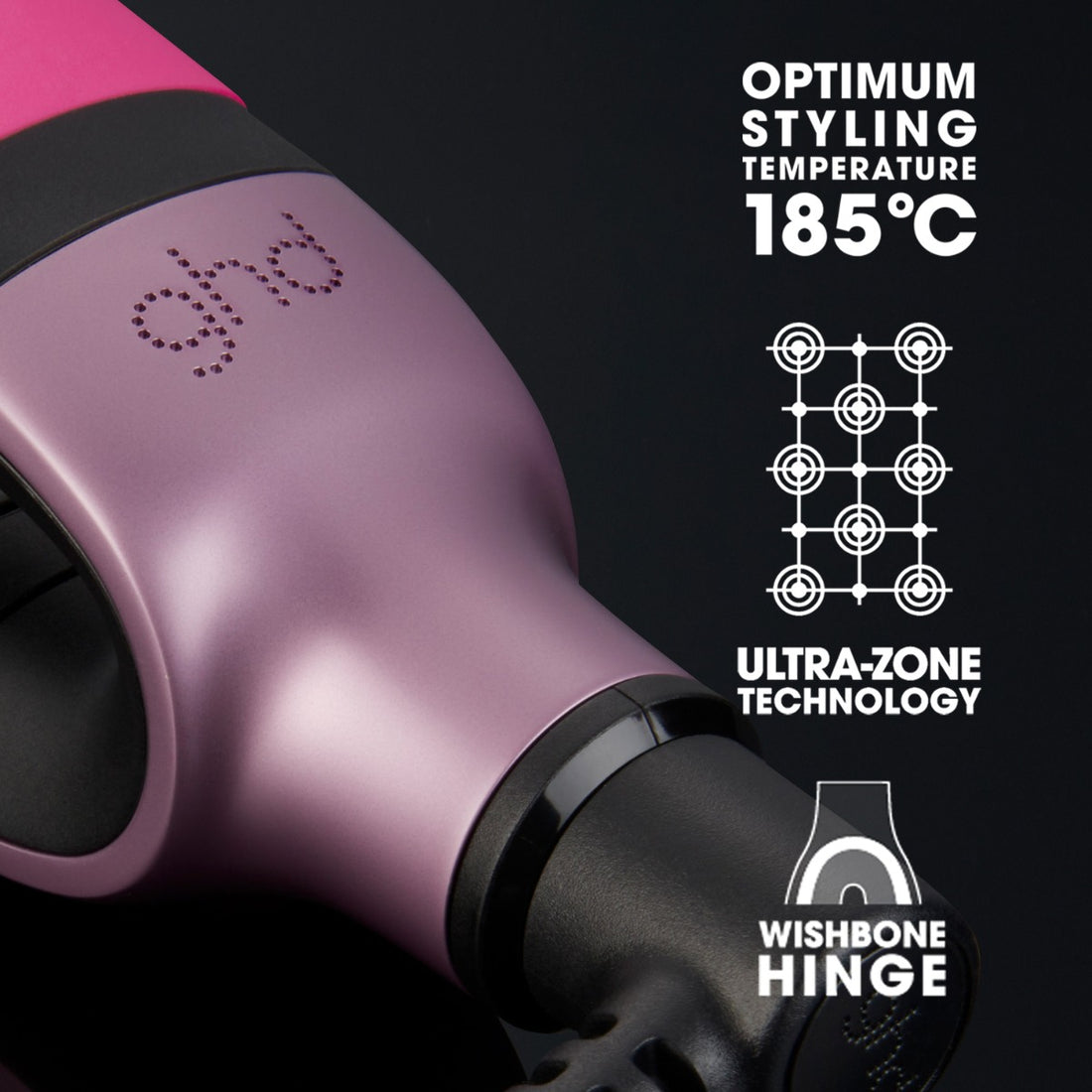 ghd Platinum+ Hair Straightener – Pink Charity Edition