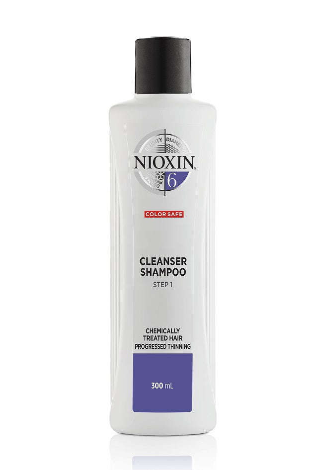 Nioxin System 6 Step 1 Cleanser Shampoo Chemically Treated Hair 300ml