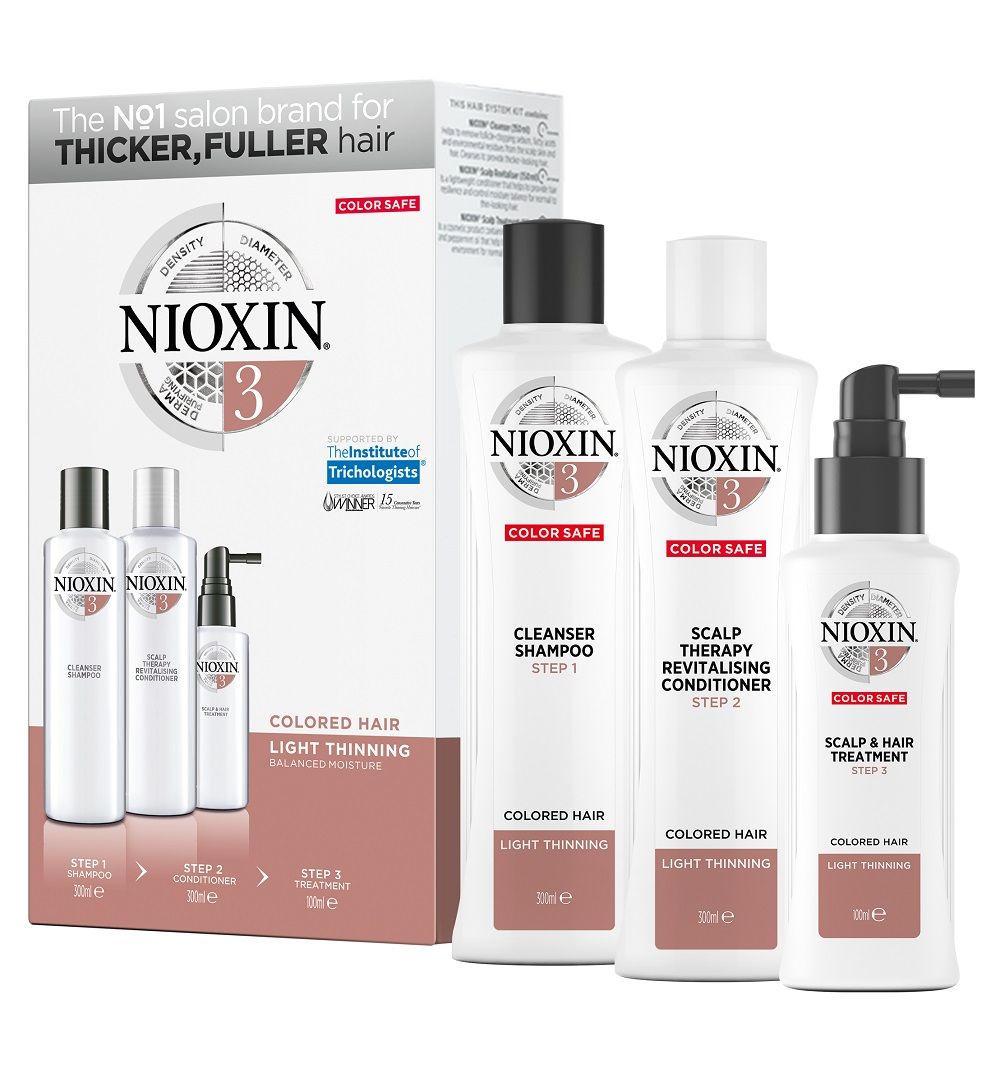 Nioxin System 3 Kit Shampoo 300ml Conditioner 300ml Treatment 100ml