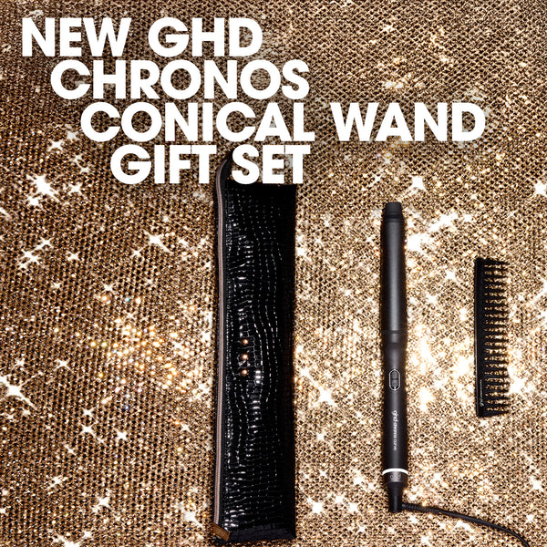 ghd Chronos Curve Conical Wand Festive Gift Set  (28-23MM BARREL)