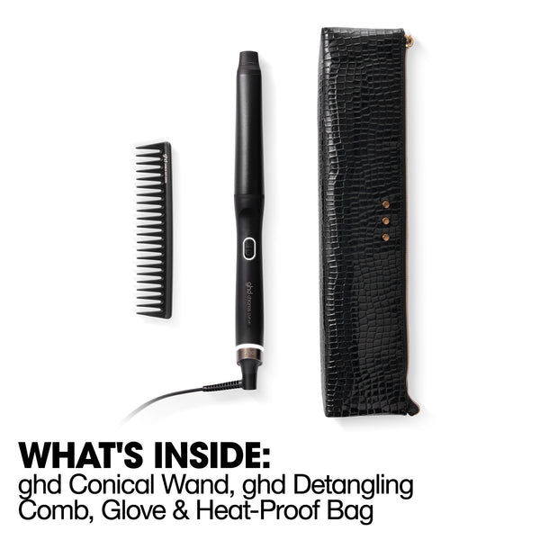 ghd Chronos Curve Conical Wand Festive Gift Set  (28-23MM BARREL)
