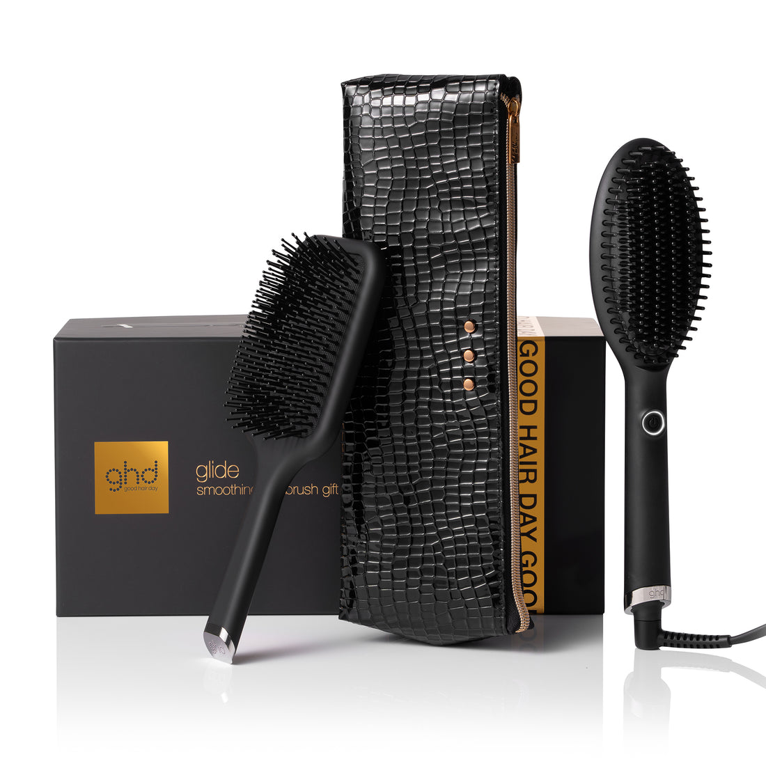 ghd Glide Hot Brush Festive Gift Set in Black