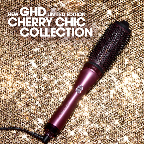 ghd Duet Blowdry Hairdryer Brush Festive Gift Set In Cherry Chic